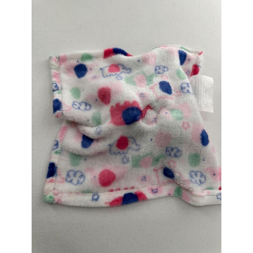 Le Bébé Favorite Elephant Baby Security Blanket Lovey Plush 11" Fleece Nursery - Picture 8 of 8